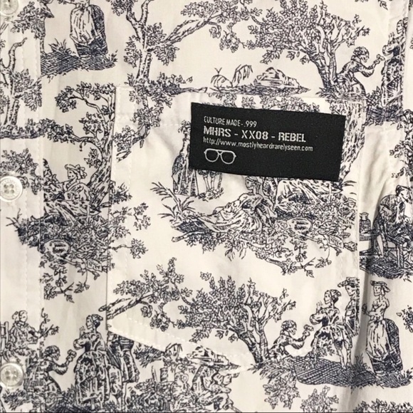 MOSTLY HEARD RARELY SEEN Skeleton Ghost Button Shirt - Picture 7 of 12